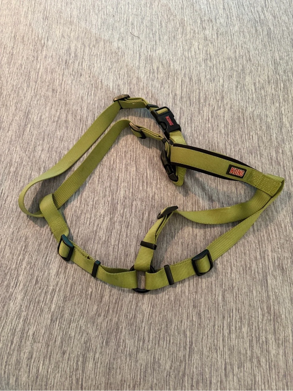 NEW! KONG Dog Harness Size XL Green Black Padded Handle Adjustable